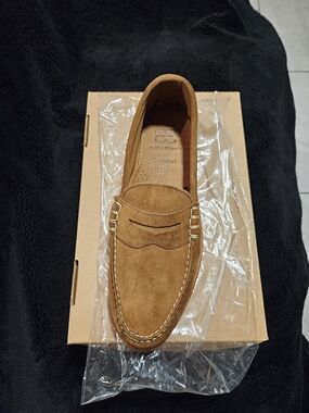 Allen Edmonds Chestnut Suede Penny Loafers